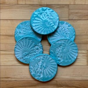 SOLD // 4” Circular Anthropologie Ceramic Coasters